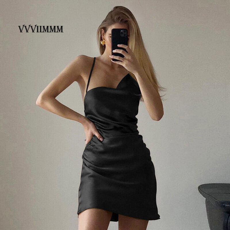 Maje 2022 Summer New Suspender Skirt Women's Sexy Backless Bandage Slim Dress Sexy Dress Party for Weddings Evening Dresses Traf