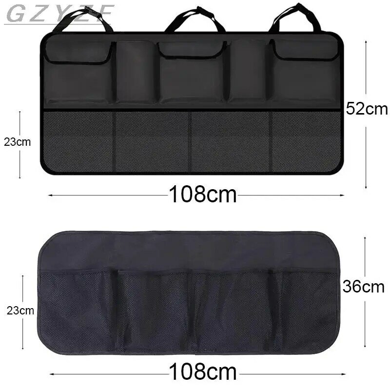 SUV MPV Car Trunk Rear Seat Organizer Bag for Plus Size Oxford Cloth Universal Vehicle Seat Back Organizer Bag Stowing Tidying