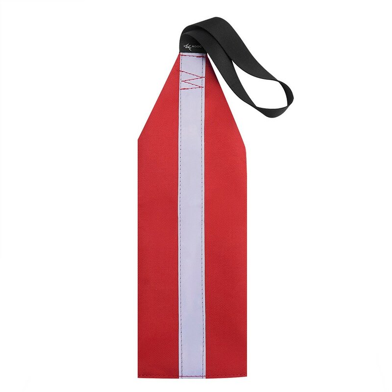 카야 카누 카약 안전 깃발 견인 깃발 1 개, 눈에 잘 보이는 튼튼한 빨간 안전 깃발, 물 안전 장비