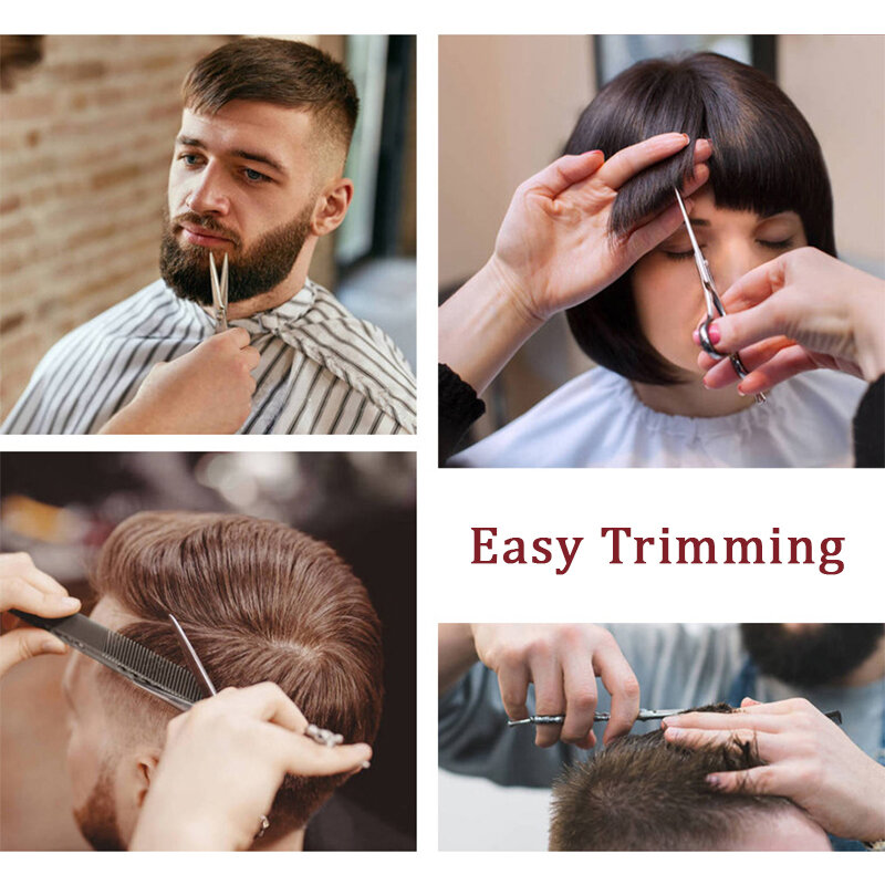 Forbici da barbiere in oro nero forbici da parrucchiere professionali vite regolabile forbici per diradamento tagliacapelli in acciaio inossidabile