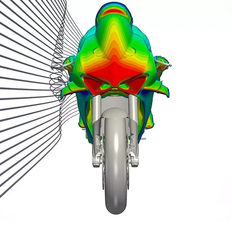Sayap Angin Tetap Serat Karbon Sepeda Motor, Deflektor Penutup Dekoratif Spoiler Sirip Angin Sayap Kecil Hitam Sisi Universal