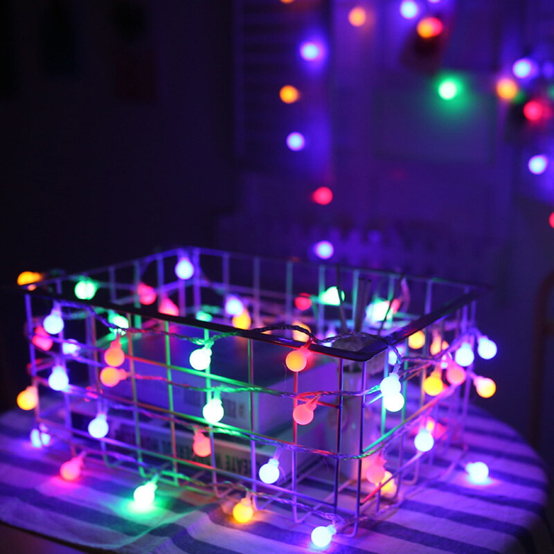Fee LED String Licht Batterie Powered LED Ball Glühbirne String Licht Vintage Licht mit Fern Weihnachten Hochzeit Hause Dekoration