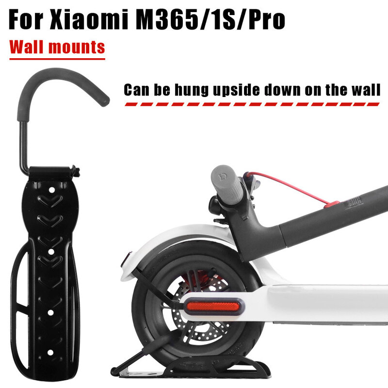 Scooter elétrico de parede pendurado gancho para xiaomi m365 pro scooter elétrico bicicleta montado na parede cabide armazenamento rack para garagem