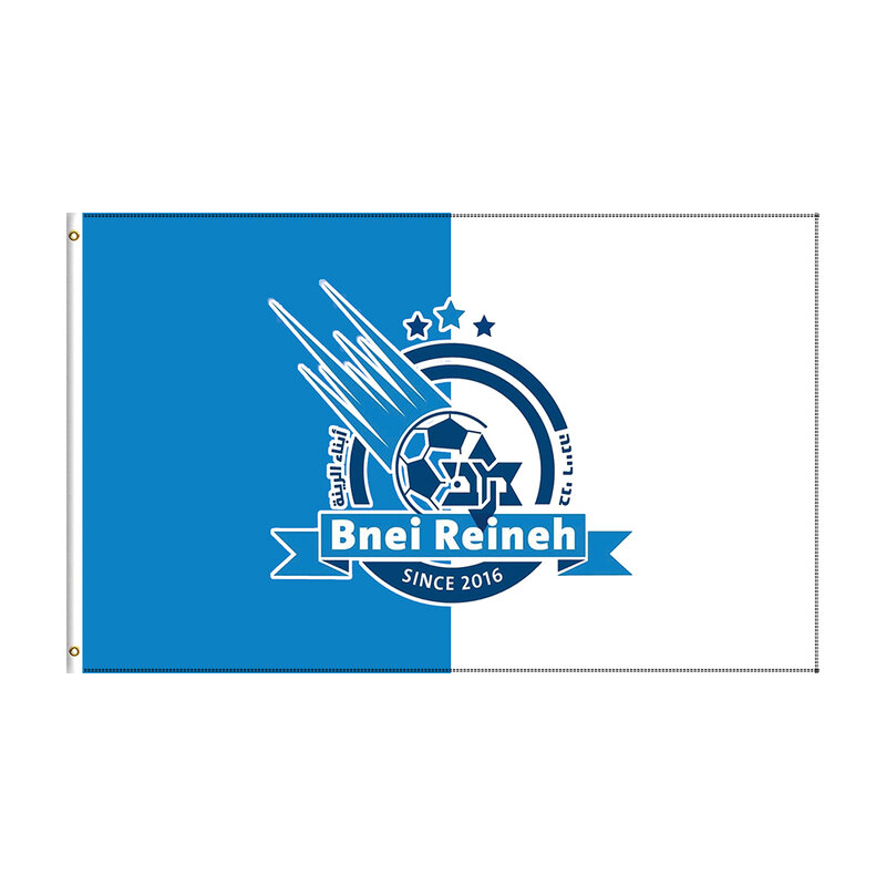 Spanduk Klub Sepak Bola Israel FC Bendera Reineh 3x5kaki Maccabi Bnei untuk Dekorasi