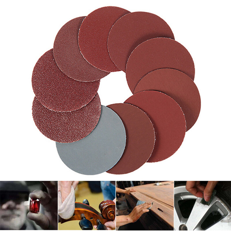 Kit de disco de papel de lija, rueda de pulido con placa de almohadilla de pulido abrasivo para lijadora rotativa, herramienta de pulido de papel de lija, 103/123 piezas