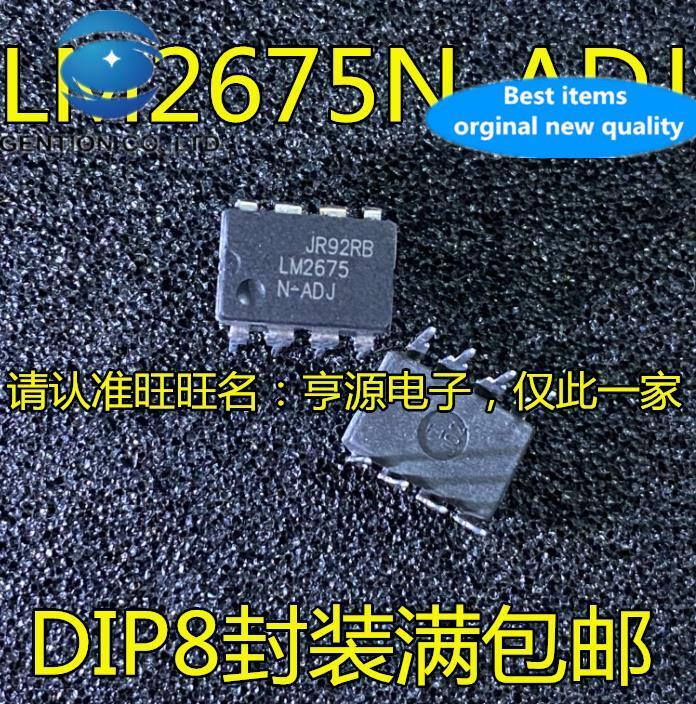 10pcs 100% orginal nova LM2675N-ADJ LM2675N-5.0 LM2675 2675 DIP8 chip regulador de tensão ajustável