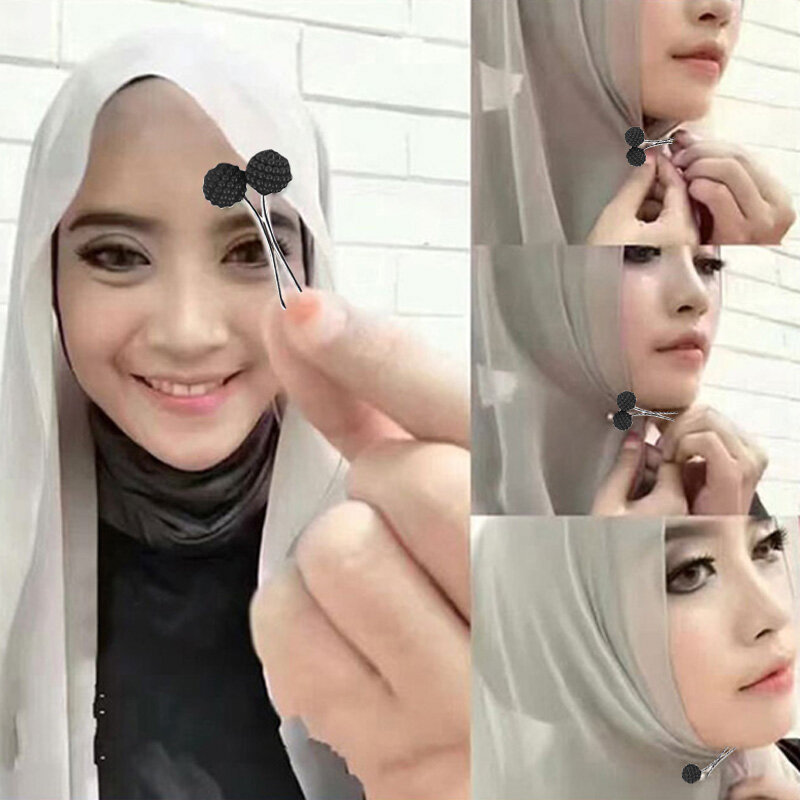 1Pc Fashion Sjaal Pearl Pins Clips Vrouwen Hijab Sjaal Clips Moslim Hijab Sjaal Gesp Pins Dames Islam Arabische Sjaal accessoires