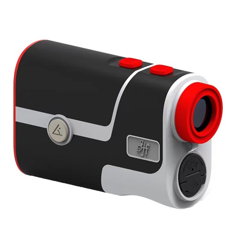 Golf laser rangefinder inclinação compensação flagpole travando luz vermelha display golf ângulo compensação rangefinder medição