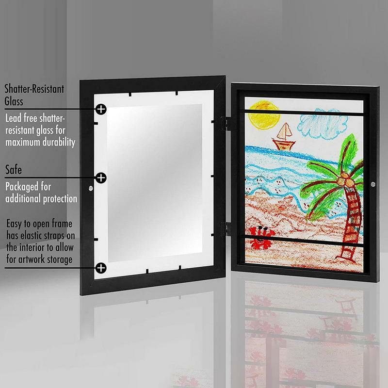 Apertura anteriore Art Frame Frametory Projects Kids Art Frames Magnetic Front Opening vetro temperato per disegnare quadri immagini