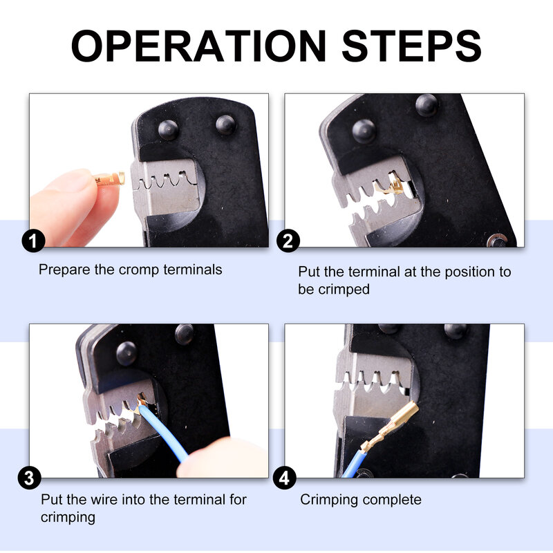 Crimpen Zangen Werkzeuge Crimper für Gewidmet Stecker Stecker Spezielle Zange für unisolierte, Offene Terminals Crimpen Werkzeug
