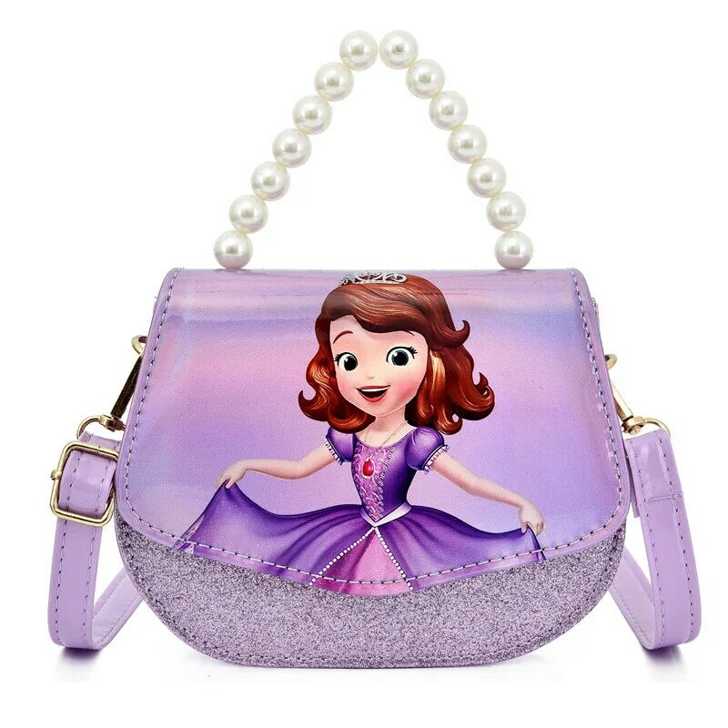 Disney nova coleção princesa meninas um ombro saco do mensageiro dos desenhos animados bonito meninas bolsa de alta qualidade grande capacidade saco peito