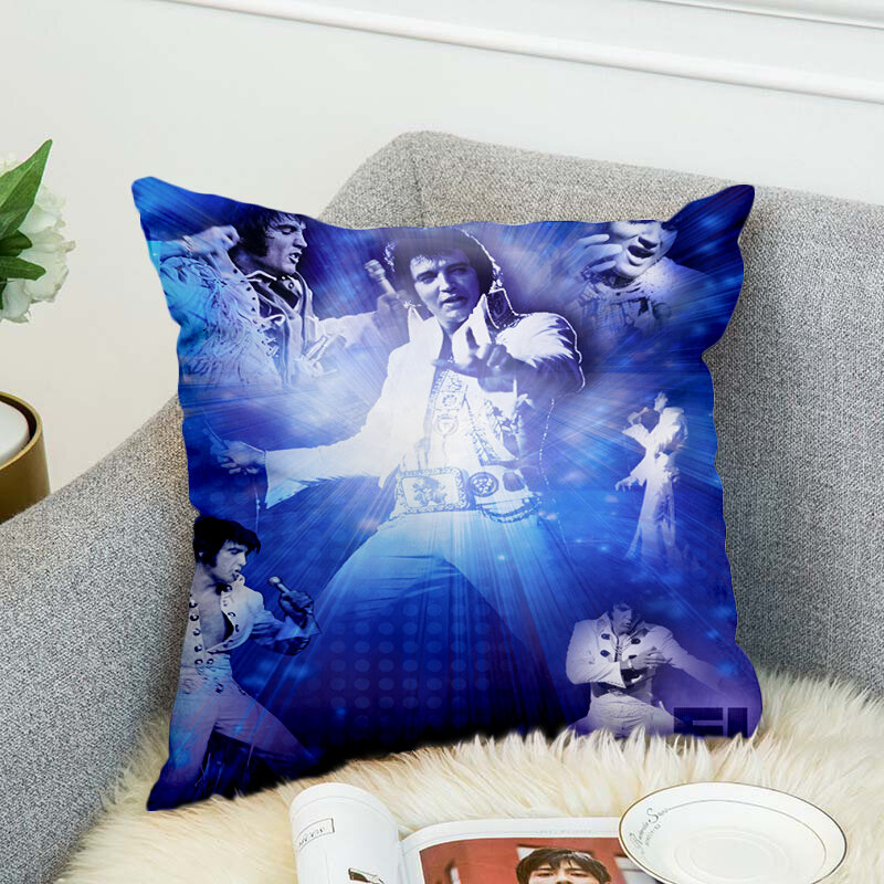 Чехол для подушки Elvis Presley с 3d рисунком, полиэстеровый декоративный чехол для подушки, стильный чехол для подушки-6