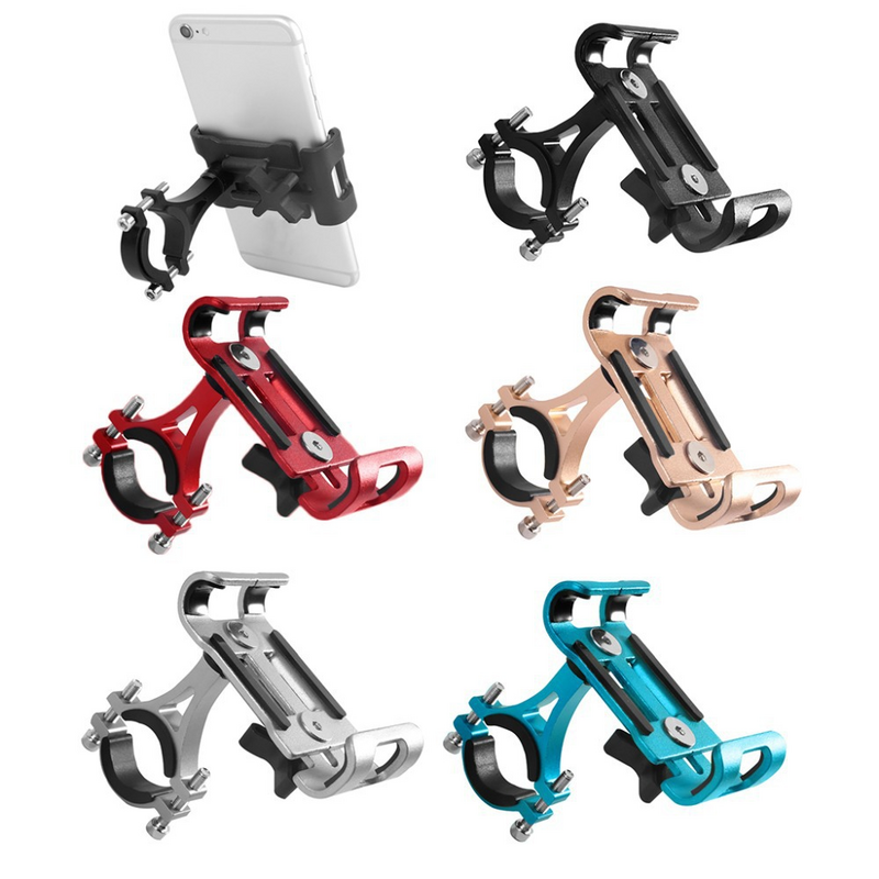 العالمي دراجة نارية حامل هاتف دعم آيفون شاومي الخ جميع الهواتف الذكية المواد المعدنية دراجة الهاتف حامل غس كليب