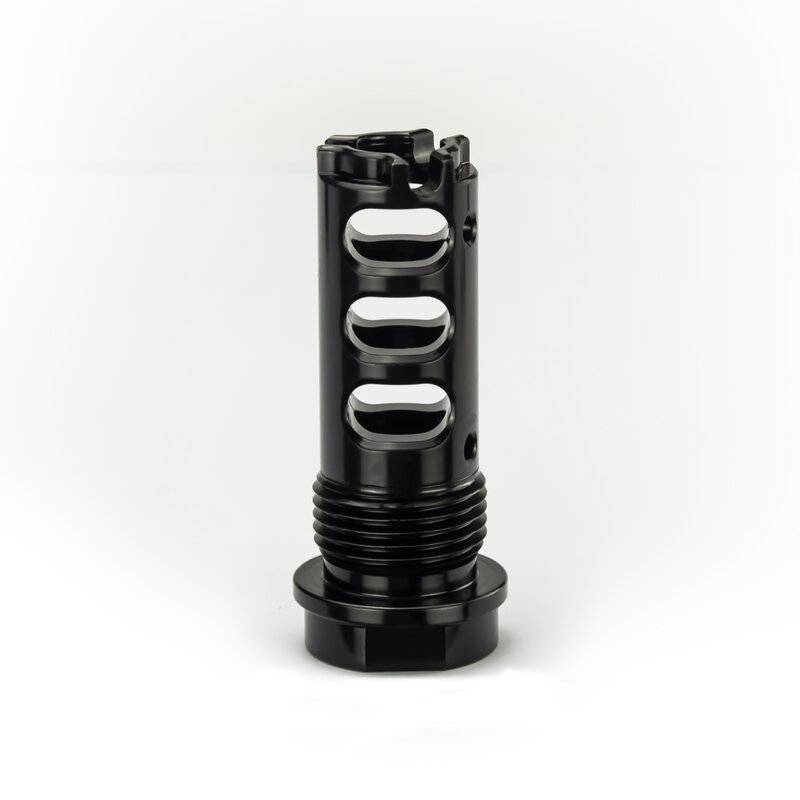 CNC 5/8-24 do 13/16-16 Adapter hamulca z lampą błyskową zewnętrzna tuleja ze stali nierdzewnej z podkładką + nakrętką. 308 kompensator. 45 ACP