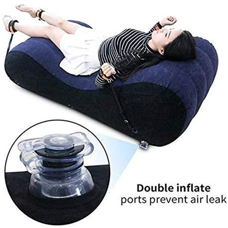 Sofá inflável do sexo cadeira travesseiro com bomba elétrica adulto sexy amor posições suporte móveis cama jogos sofás para casais
