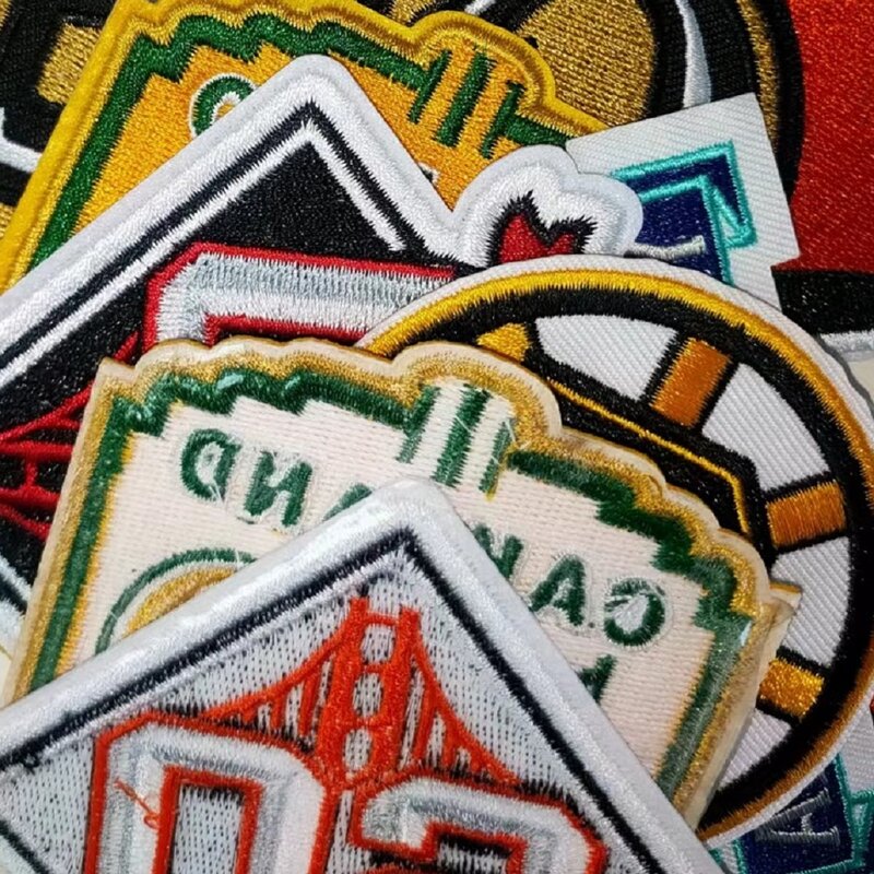 Logotipo de la serie del equipo de béisbol de Hockey para ropa, parches de hierro, chaquetas, coser, planchar, bordado, parches DIY, apliques, insignia de camiseta