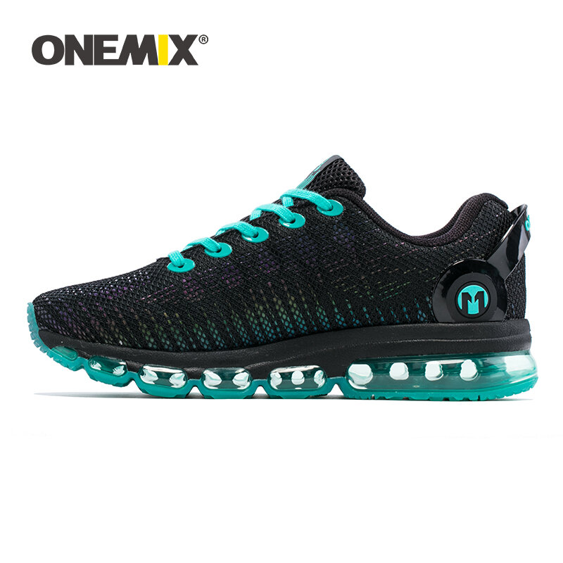 ONEMIX Sneakers Sepatu Lari Pria Sepatu Jogging Olahraga Latihan Bantalan Udara Sejuk Reflektif Tinggi Ukuran Plus