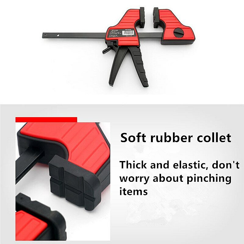 4นิ้วไม้ทำงาน Mini Clamp Bar Clamp Quick Ratchet Release ความเร็วบีบ F คลิปเครื่องมือ DIY มือไม้ clamp