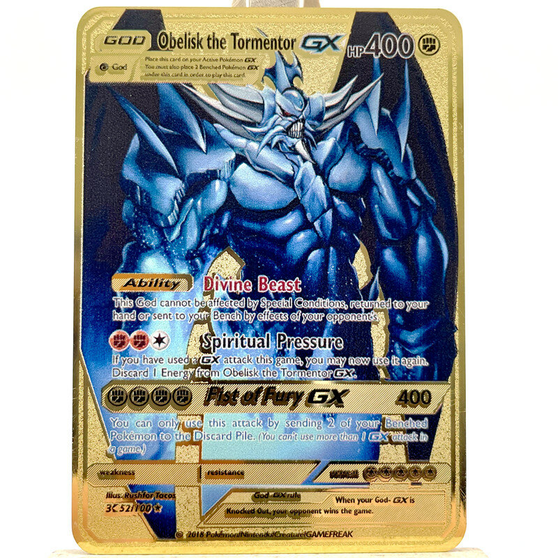 Pokemon PV French Gold Metal Mewtwo Eevee GX EX Vmax Game Battle Collection Card Children's Toy Birthday Gift Christmas Present
