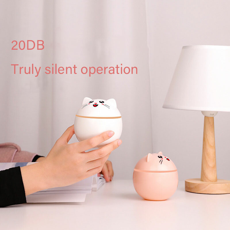 Luftbefeuchter Ultraschall Auto Nebel Maker mit Bunte Nacht Katze USB Lampen Nano Nebel Sprayer Home Office Mini Luftreiniger