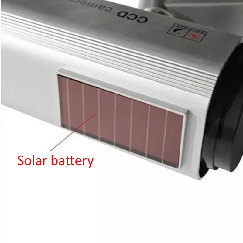 Venda quente energia solar led cctv câmera falsa câmera de segurança ao ar livre manequim vigilância alta qualidade