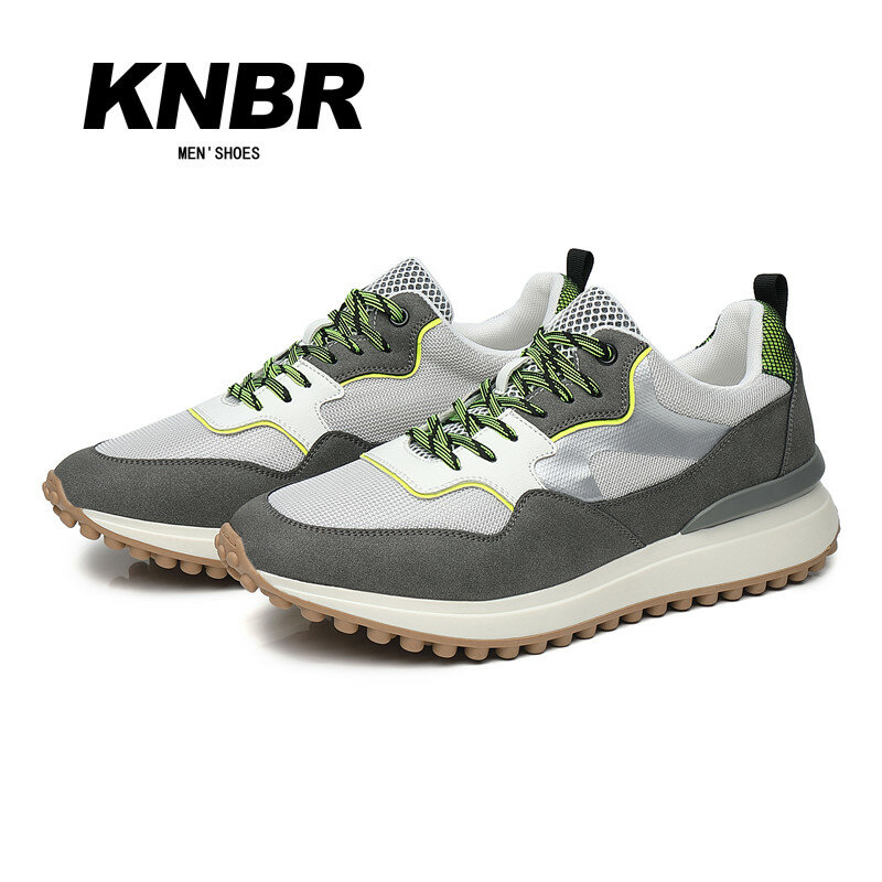 KNBR Non-Slip Casual Trainers 2022ฤดูร้อนใหม่กลางแจ้ง Breathable Trainers Comfort กีฬารองเท้าสำหรับชายขนาด46