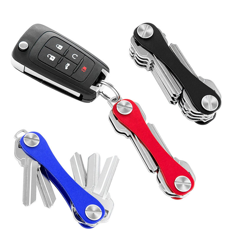 Smart Schlüssel Kette Mini Keychain Kompakte Metall Dekorative schlüssel Clip Aluminium Organizer Outdoor Schlüssel Halter Clip Hause Lagerung