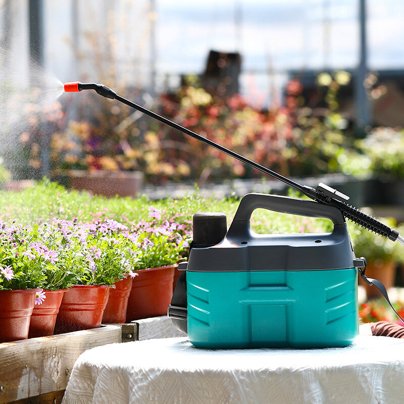 5l elétrica pulverizador de água fluxo prático ajustável flor sprinkler recarregável planta pulverizador jardim suprimentos para quintal