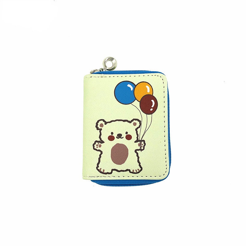 Nowy portfel na monety portfel dla dzieci słodki miś Kawaii Fashion Card Hard Harders Anime portmonetka śliczny Mini torebka dla dzieci prezent