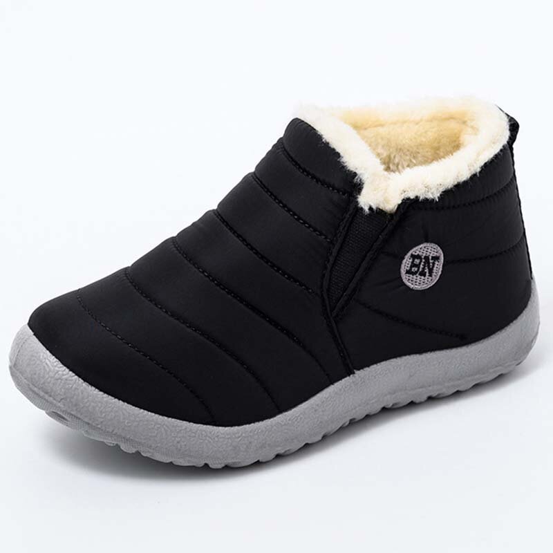 Botas de nieve antideslizantes para Mujer, zapatos de plataforma para mantener el calor, a la moda, impermeables, para invierno