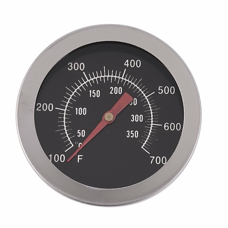 Pengukur suhu termometer bimetal, alat memasak 500 derajat, pengukur suhu BBQ Stainless Steel