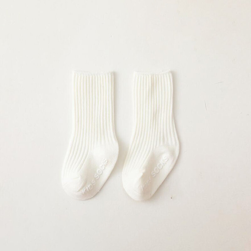 Детские носки для новорожденных, Детские хлопковые носки для мальчиков и девочек, носки до щиколотки, нескользящие носки для пола для младенцев