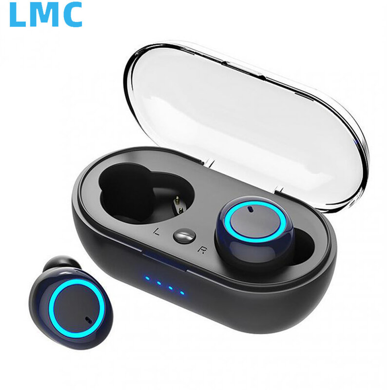 LMC Y50 Bluetooth Oortelefoon Tws In Ear Bluetooth 50 Hardlopen Sports Stereo Knoppen Met Microfoon Draadloze Hoofdtelefoon Universele Snelle levering