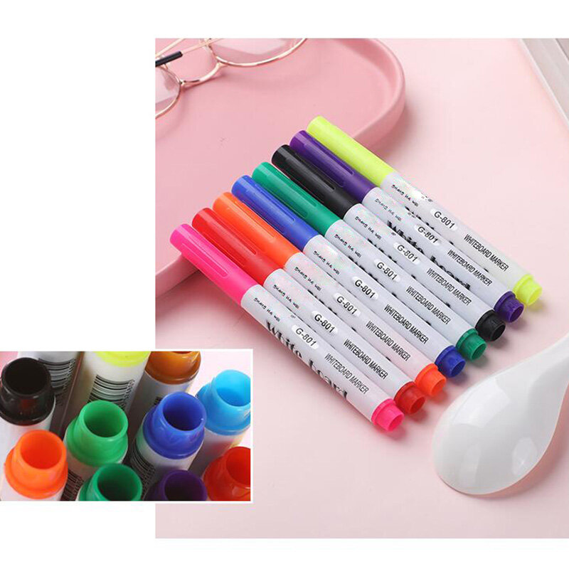8/12 colori Magical Water Painting Pen Water Floating Doodle Pens Kids Drawing Early Education Magic Whiteboard Markers