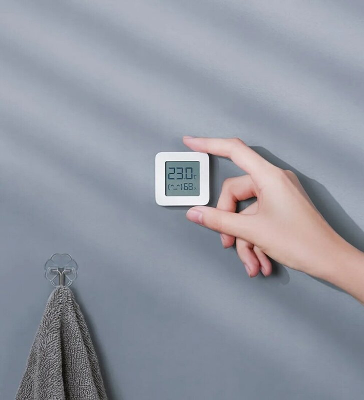 Xiaomi Mijia บลูทูธเครื่องวัดอุณหภูมิ2ไร้สายสมาร์ทดิจิตอลเครื่องวัดอุณหภูมิความชื้นทำงาน W/Mihome App
