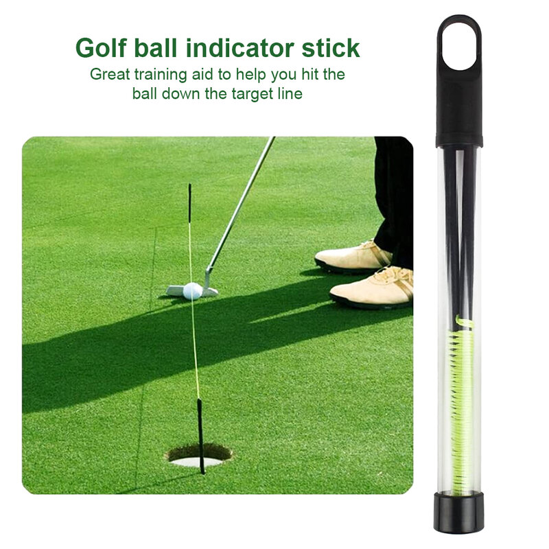 Palos de alineación de Golf, fibra de vidrio, cuerda de Putting Swing, ayudas de entrenamiento
