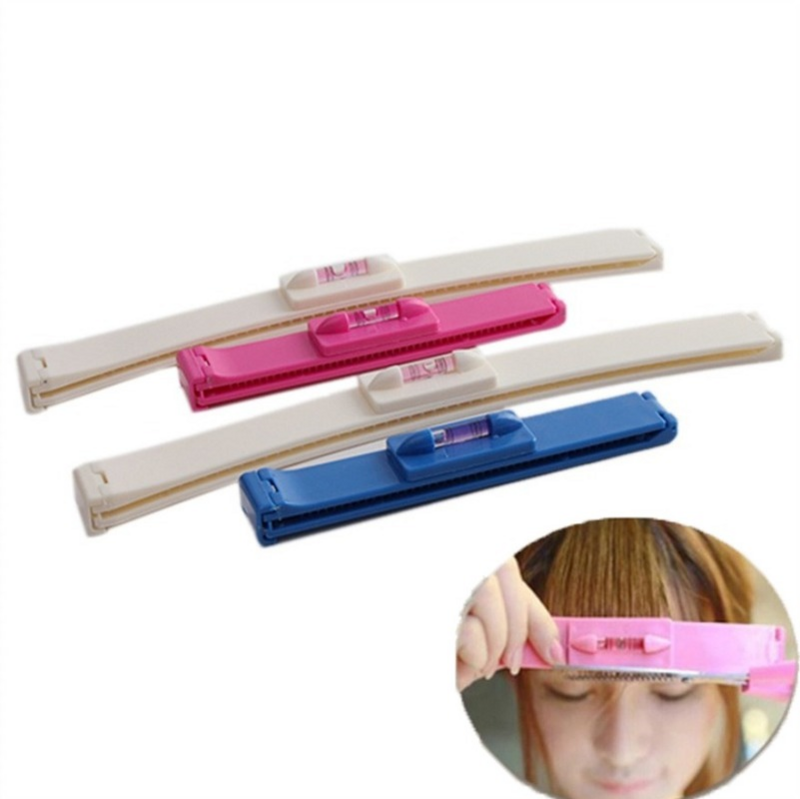 DIY Women Hair Trimmer Fringe Cut Tool Clipper Comb Guide For Cute Hair Bang Level Ruler Hair Accessories