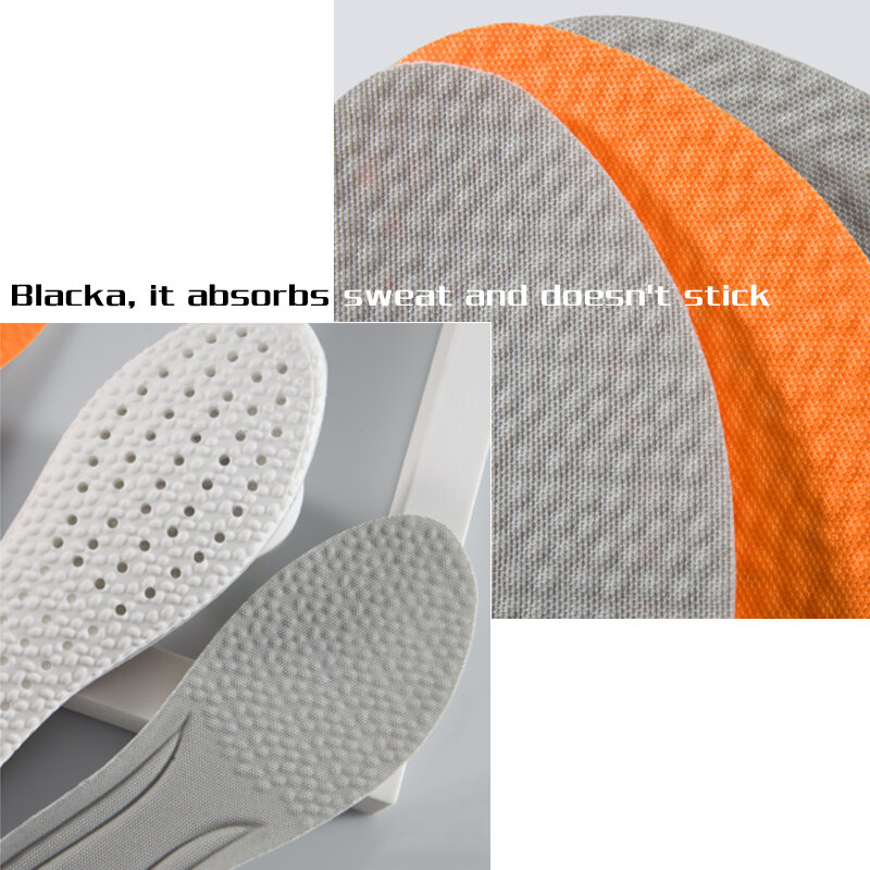 Boost Ultra-soft PU Athletic Insoles Running Elastic Cushioning Insoles Breathable and Sweat Absorbing Granule Cotton Insole New