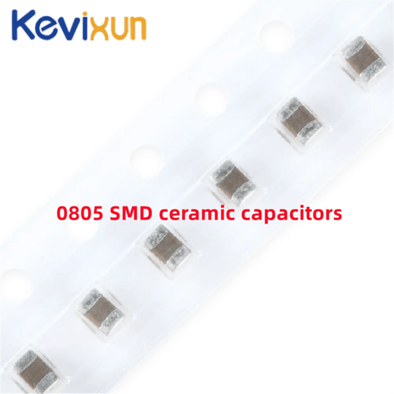 100pcs 0805 SMD Chip Multilayer Ceramic Capacitor 0.5pF - 47uF 10pF 22pF 100pF 1nF 10nF 100nF 0.1uF 1uF 2.2uF 4.7uF 10uF 22uF