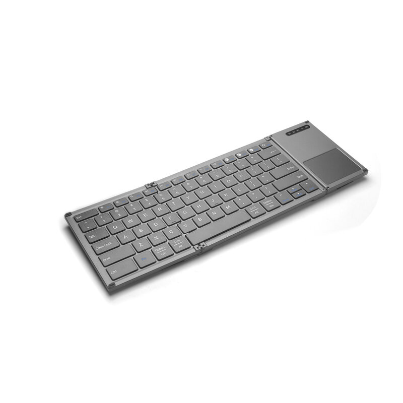 SeenDa Dünne Drahtlose Bluetooth Tastatur für Imac Ipad Faltbare Bluetooth Tastatur Multi-Gerät Wiederaufladbare Tragbare Tastatur