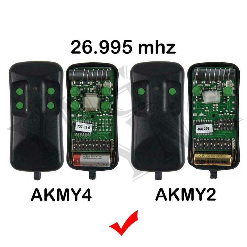 ALLMATIC AKMY2 AKMY4 AKMY2R Garagentor Öffner 26,995 MHz 27,120 MHz 30,875 MHz 40,685 MHz ALLMATIC Tor Fernbedienung Sender