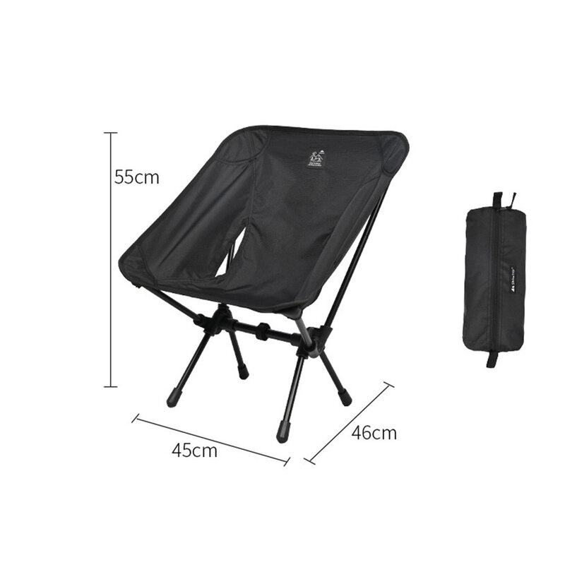 Detachable Portable Camping Chair Lightweight Aluminum Alloy Folding Moon Chair for Outdoor Picnic Seat Beach Fishing Chair