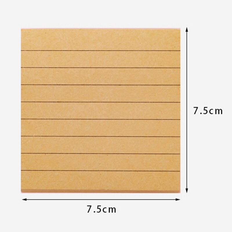 Office Memo Pad Sticker Index Sticky Notes Simplicity Paper Stationery Self-Adhesive Paste Blank Memorandum