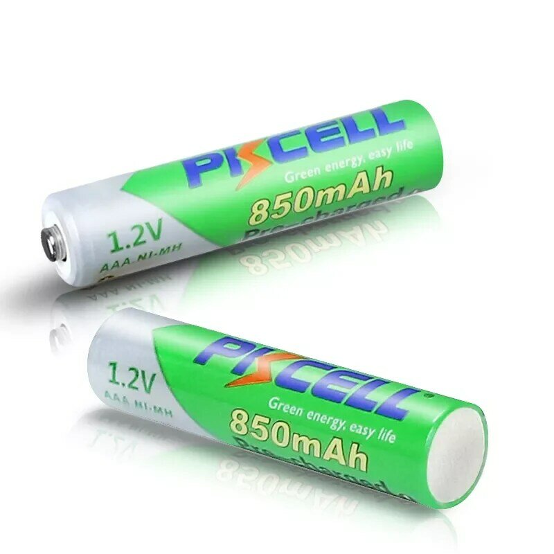 PKCELL AAA 배터리 1.2V 850mah NI-MH AAA 충전식 배터리, LSD 3A 어큐뮬레이터 및 3 개 AA/AAA 배터리 보관함, 12 개