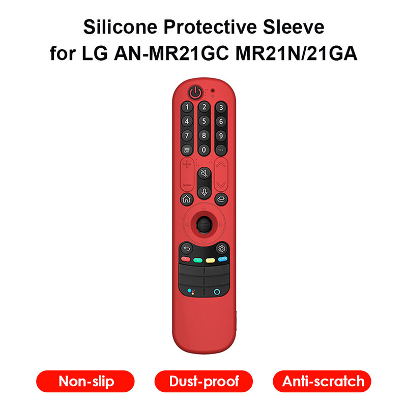 Capa protetora à prova de gota do controlador remoto portátil completo do silicone para a capa protetora do lg AN-MR21GC mr21n/21ga com correia