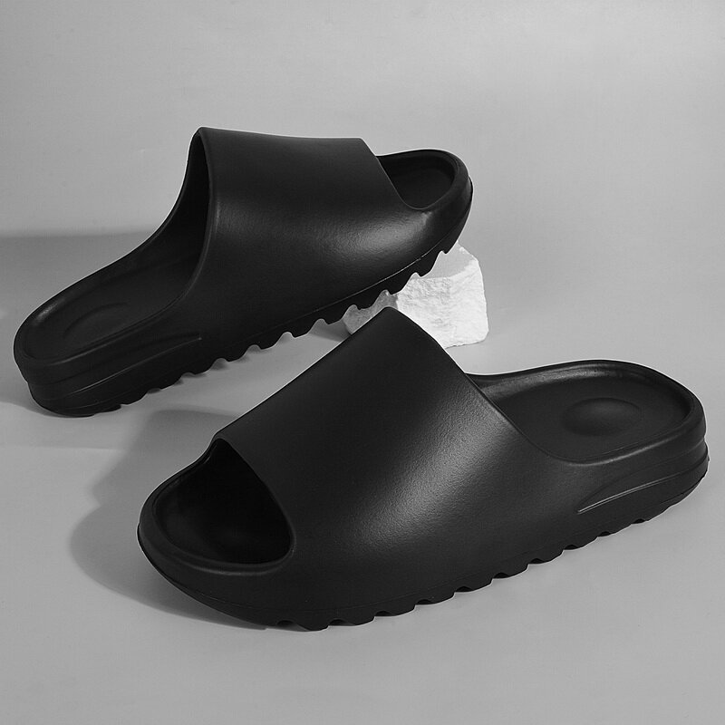 Slides para homens marca de luxo ao ar livre 2022 tendência de fundo grosso sliders praia sandálias designer slides de osso para mulher