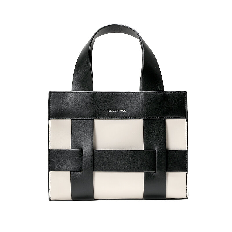 DN Small Women's Bags Checkerboard Design Top Handle Crossbody Bag for Women Panelled Clutch Handbag Fashion New Shoulder Purse