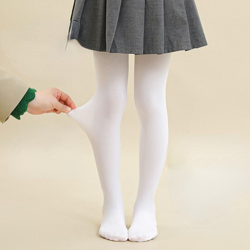 Verão Primavera Doce Cor Crianças Meia-calça Ballet Dança Calças Justas para Meninas Meia Crianças Veludo Branco Sólido Collants