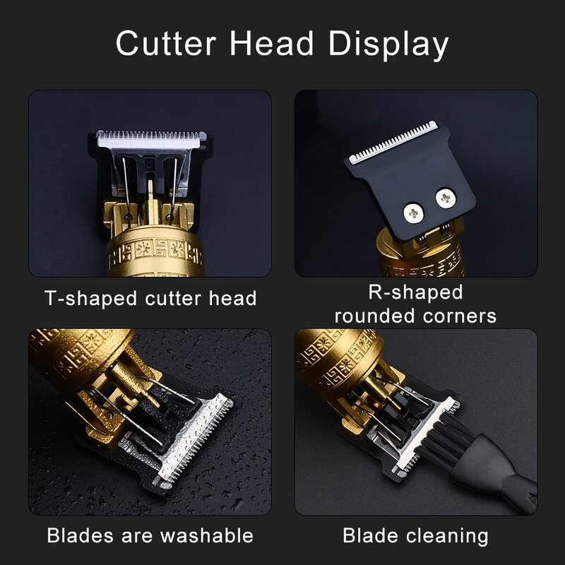 2023 nuova macchina da taglio per capelli da 0mm per uomo rasoio da barba USB rifinitore ricaricabile Cordless T-Blade Clippers strumenti stile salone