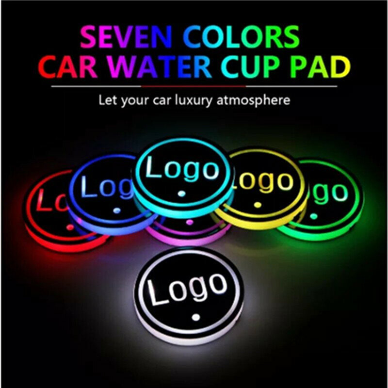 7 kolorowe inteligentny samochód Led kubek wody Luminous Coaster lampy USB ładowania dla Mazda 3 CX4 CX5 CX 5 Axela CX3 Atenza samochodów towarów